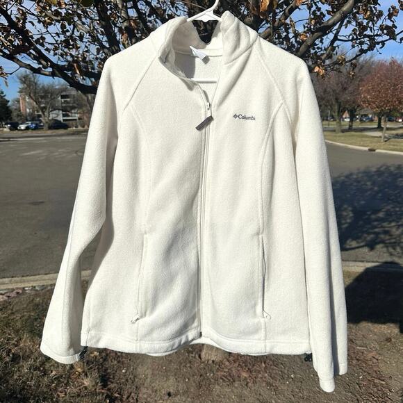 Columbia Women’s Fleece Full Zip Up Warm Jacket Size Large - Picture 8 of 10